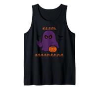 Happy Halloween BSL Sign Language Ghost Funny Costume Tank Top