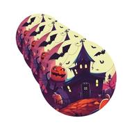 happy halloween Car Air Freshener Cards for Women Men 4 Pack Cute Car Accessories Long Lasting Scent Car Diffuser Hanging Auto Aromatherapy Tablets Car Fresheners Gifts