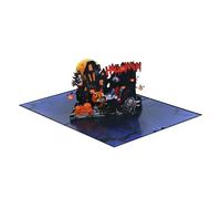 Happy Halloween Cards,Halloween 3D Haunted Greeting Card - Paper Sculpture Horror Collectible Decoration for Bookshelf Mantel Dining Table Nights