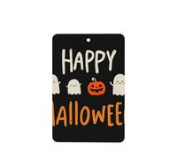 Happy Halloween Cartoon Ghosts Pumpkins Car Air Fresheners 4 Pcs Hanging Scented Cards Fragrance Scented Cards For Car Aromatherapy Tablets