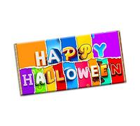Happy Halloween Chocolate Bar Wrapper Label Novelty Gift Present for mother father brother sister mate Friends (#1277) (without chocolate bar)