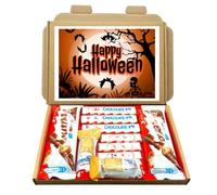 Happy Halloween Chocolate Bueno Gift Box Hamper - Letterbox Friendly, Trick or Treat Sweets, Halloween Party Gift, Chocolate Treats for Kids & Adults, Gift for All Ages