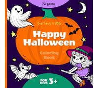 Happy Halloween Coloring Book for Kids Ages 3+