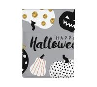 Happy-Halloween-Day Print 13-inch Laptop Sleeve, Slim Shockproof Insertion Design Leather Laptop Case for Office, School, Travel