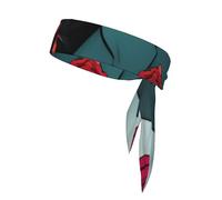 Happy Halloween Day Print Unisex Versatile Tie Headbands,Karate Ninja Headbands Sweat Absorbent,Breathable Adjustable