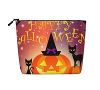Happy Halloween Day Printed Make up Bag for Women Makeup Bags Zipper Travel Cosmetic Bags Pouch Organizer