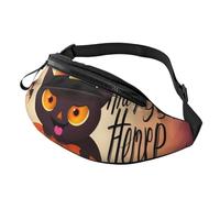 Happy Halloween Day Printed Personalized Waist Bag, Lightweight and Versatile Crossbody Bag for Everyday and Outdoor Adventures