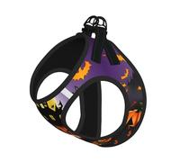 Happy-Halloween-Day-Trick-Or-Treat Print Pet Leash Vest,Breathable Mesh Pet Harness, Reflective For Small Medium Dogs Safe Easy Walking