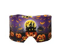 Happy-Halloween-Day-Trick-Or-Treat Print Sleep Eye and Ear Muffs for Sleeping with Adjustable Strap for Travel Nap Shift Work Office