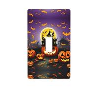 Happy-Halloween-Day-Trick-Or-Treat Print Wall Plate, Acrylic Back Panel Or Plate, Protect Wall from Finger Prints