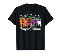 Happy Halloween Dental Dentist Tooth Leopard Funny Halloween T-Shirt