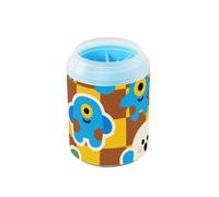 Happy Halloween Dog monsters Checkered Portable Pet Foot Washer Soft Silicone Bristles Pets Cleaning Kit Suitable for Small, Medium, Large Breed Dogs