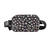 Happy Halloween Fashionable Fanny Waist Pack for Women Men Teens Small Cross Body Bag Belt Pack with Adjustable Strap for Workout Running Hiking, Multicolor, One Size, Waistpack
