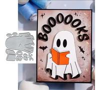 Happy Halloween Ghost Bat Book Metal Die Cuts,Spring Sunflower Frame Leaf Cutting Dies Cut Stencils for DIY Scrapbooking Album Decorative Embossing Paper Dies for Card Making