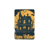 Happy Halloween Ghosts Haunted House Car Air Fresheners 4 Pcs Hanging Scented Cards Fragrance Scented Cards For Car Aromatherapy Tablets
