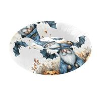 Happy Halloween Gnome Pet Dog Bed Calming Anti Anxiety Kitten Beds for Small Size Pets Sleeping XS