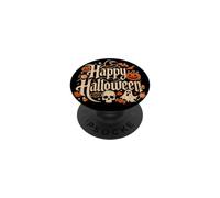 Happy Halloween Gothic Cute Spooky Autumn Pumpkin Costume PopSockets Adhesive PopGrip
