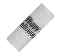 Happy Halloween Grey Minimalist printed yoga mat with strap Thick 1 mm For floor non slip, with carrying bag tapete para ejercicio 71x26 inches