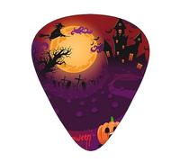 Happy Halloween Guitar Paddle 12 Pack Guitar Pickup Suitable For Playing Acoustic Guitars, Electric Guitars, Etc.