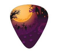 Happy Halloween Guitar Picks Guitar Accessories 12 Pack Art Bass Pick Thin, Medium Heavy Gauges 3 Sizes For Ukulele