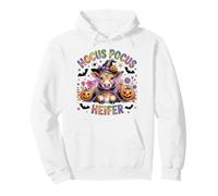 Happy Halloween Hocus Pocus Heifer Cow Witch Spooky Magic Pullover Hoodie