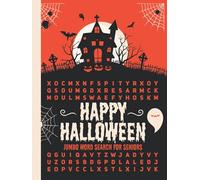 Happy Halloween Jumbo Word Search For Seniors: Extra Large Print Word Search Puzzles For Seniors | Hardcover And Hardback 40 Wordsearch And Wordfind ... 30 Font | Halloween Gifts For Elderly Adults