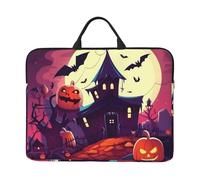 Happy Halloween Laptop Case Sleeve 14 inch Shockproof Protective Notebook Case Travel Laptop Bag with Handle Waterproof Computer Cover Briefcase Handbags for Men Women