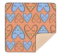 Happy Halloween Love Vampire Large Stylish Baby Playmat for Indoor Outdoor Non-Toxic Padded Play Mat for Baby Toddler Infant, 50'' x 50''