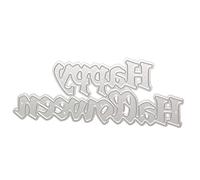 Happy Halloween Metal Cutting Dice Stencil DIY Scrapbooking Album Paper Template Metal Cutting Dice Stencil