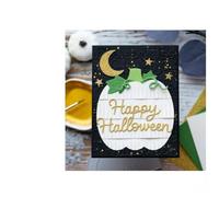 Happy Halloween Metal Cutting Die for Scrapbooking, Die Cuts for Card Making, Metal Stencils Scrapbooking DIY Tool (12#)