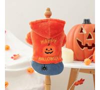 Happy Halloween Orange Pet Jumper | Accessory size: Extra small (XS)