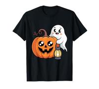 Happy Halloween Orange Pumpkin Spooky Horror Party Costume T-Shirt
