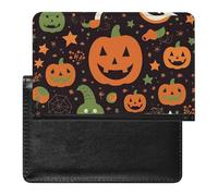 Happy Halloween Passport Cover Protector Rfid Blocking Passport Holder Id Card Holder Secure Travel Wallet Organizer for Passport Tickets Credit Cards, style, One Size