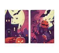 Happy Halloween Passport Holder Cover PU Leather Waterproof Passport Case Travel Wallet with Credit Card Slots for Women Men, style, 20.3x13.8cm