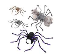 Happy Halloween Pet Spider Costume Fits Small To Large Dogs/Cats Realistic Cosplay Spider Spooky Costume Clothes Plush