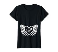 Happy Halloween Pregnant Baby Skeleton Spooky Season New Mom T-Shirt