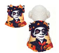 happy halloween Print Pet Breathable Sleeveless Skirt XS