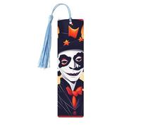 Happy Halloween Print Wooden Bookmarks Beautiful Notebook Accessories for Men Women Book Lovers