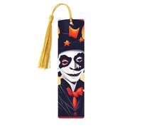 Happy Halloween Print Wooden Bookmarks Beautiful Notebook Accessories for Men Women Book Lovers