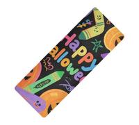 Happy Halloween Pumpkin Colorful printed yoga mat with carrying bag Thick 1 mm For floor non slip, with Yoga mat cover tapete para ejercicio 71x26 inches