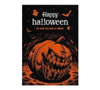 Happy Halloween Pumpkin Frights Artistic Wooden Jigsaw Puzzle for Adults, 300 PCS