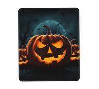 Happy Halloween Pumpkin Mouse Pad with Non-Slip Rubber Base 10 x 12 inch Mouse Mat with Stitched Edge Gaming Mousepad for Wireless Mouse Computer Laptop Home Office Desk Pad