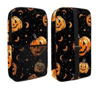 Happy Halloween Pumpkins Background Pickleball Bag, Pickle Ball Paddle Bag with Adjustable Shoulder Strap for Women and Men