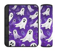 Happy Halloween Purple 2 Pack carseat Strap Pads Release Stress to Your Neck and Shoulders for Airplane funda para cinturón de carro
