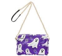 Happy Halloween Purple Fashion Small Crossbody Bags For Women Vegan Leather Purse For Teens Waterproof Shoulder Hand Bags