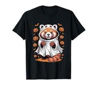Happy Halloween redpanda - Cute Ghost with Jack-o’-Lantern T-Shirt