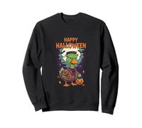 Happy Halloween Scary Duck Monster Frankenstein Sweatshirt