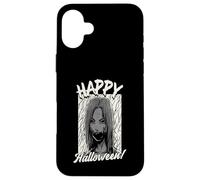 Happy Halloween Scary Face Retro Case for iPhone 16 Plus