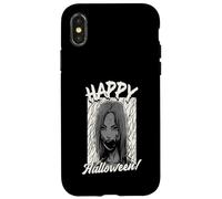 Happy Halloween Scary Face Retro Case for iPhone X/XS