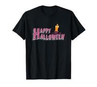 Happy-Halloween Spooky Pumpkin Creepy Boo Moonlit Graveyard T-Shirt
